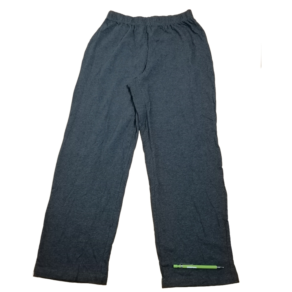 L, men's dark grey cotton pj pants